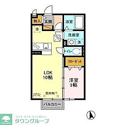 セピアパレス 1LDKの間取図画像