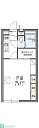 レオパレス桜2 1Kの間取図画像