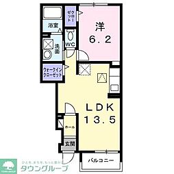 カムラフォレスト 1LDKの間取図画像