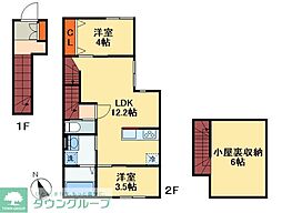 (仮称)おおたかの森北2丁目計画 2LDKの間取図画像