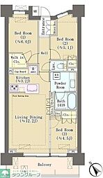 パークホームズ柏あけぼの二丁目 3LDKの間取図画像