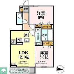 ブラビッシーモ 2LDKの間取図画像