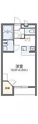 レオパレスラウルス 1Kの間取図画像