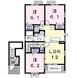 ラメールA 3LDKの間取図画像
