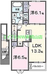 リップルガーデンＥ 2階
