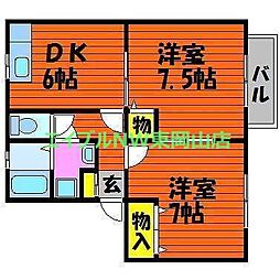 メゾンラフィネひまわり 2階/-