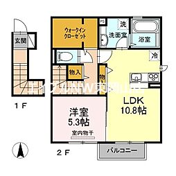 CLIE 1LDKの間取図画像