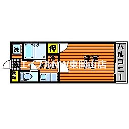 マーガレットM-2 1Kの間取図画像