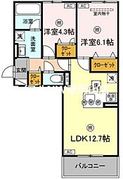 シャンポールさい D 1階/-