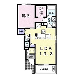 トゥールビヨン4 1LDKの間取図画像