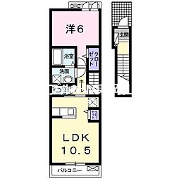 ラフォルテ 1LDKの間取図画像
