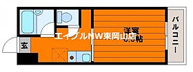 アルファ清水  ｜ 岡山県岡山市中区清水（賃貸マンション1K・3階・17.39㎡） その2