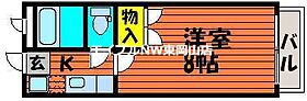 パークハイツ  ｜ 岡山県岡山市中区新京橋3丁目（賃貸アパート1K・1階・22.50㎡） その2