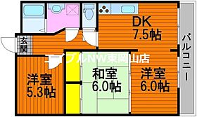 シャトー住吉  ｜ 岡山県岡山市中区国富（賃貸マンション2LDK・3階・58.00㎡） その2