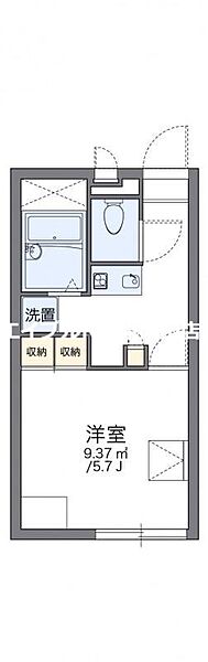 レオパレスアロハＢ ｜岡山県岡山市中区今在家(賃貸アパート1K・1階・20.28㎡)の写真 その2