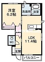 サント・ネージュ  ｜ 岡山県岡山市中区原尾島1丁目（賃貸アパート1LDK・1階・42.85㎡） その2