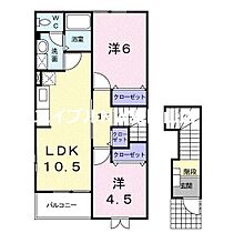 ジュラーレI  ｜ 岡山県岡山市東区西大寺東1丁目（賃貸アパート2LDK・2階・51.67㎡） その2