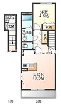 ナイーヴ  ｜ 岡山県岡山市中区さい東町2丁目（賃貸アパート1LDK・2階・42.84㎡） その2