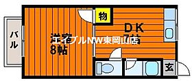 B・フォレストVI  ｜ 岡山県岡山市東区浅越（賃貸アパート1DK・1階・28.35㎡） その2