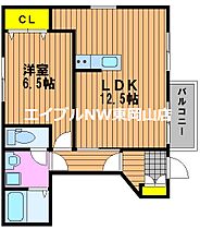 クレストール福泊　Ｃ  ｜ 岡山県岡山市中区福泊（賃貸アパート1LDK・1階・44.34㎡） その2