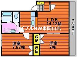 ヌーヴォーシャンテC 2階