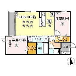 アネックスV 2LDKの間取図画像
