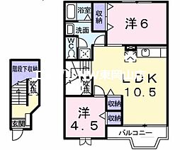 メイツクレストールＢ 2階/-