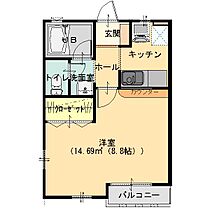 グレイスコート朝倉Ｂ棟 206 ｜ 栃木県足利市朝倉町809-1（賃貸アパート1K・2階・27.94㎡） その2