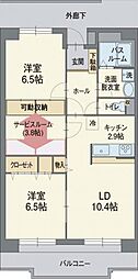 間取図画像 2SLDK