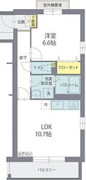 グリーンヒルズWEST1 1LDKの間取図画像