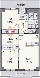 間取図画像 2SLDK