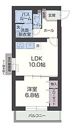 アステール 1LDKの間取図画像