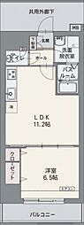 コルディエラ 1LDKの間取図画像