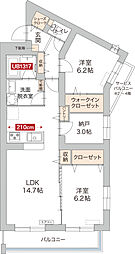 Felicia ST 2SLDKの間取図画像