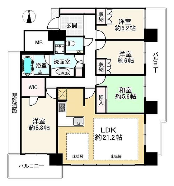 間取りを拡大表示