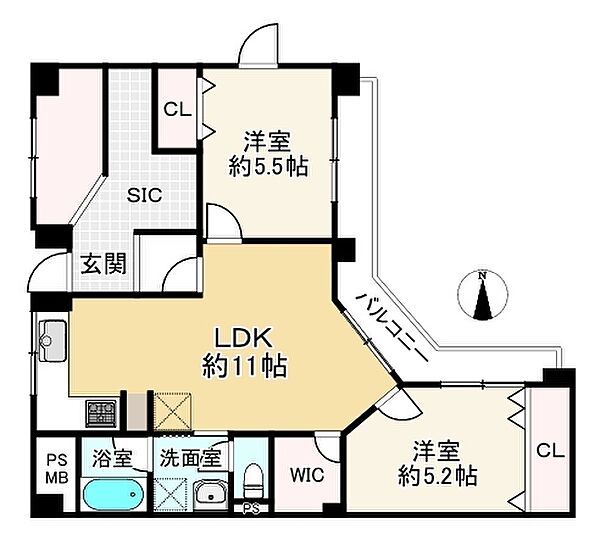 間取りを拡大表示