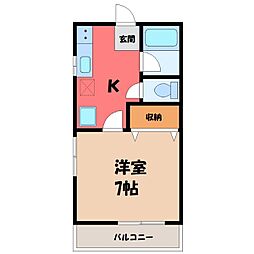 間取図画像 1K