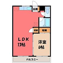 栃木県宇都宮市御幸町（賃貸アパート1LDK・2階・39.74㎡） その2