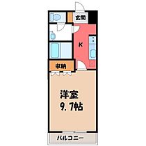 栃木県栃木市平井町（賃貸アパート1K・2階・29.75㎡） その2