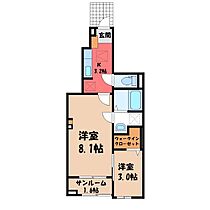 茨城県結城市大字結城（賃貸アパート2K・1階・36.96㎡） その2