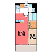 栃木県下野市祇園1丁目（賃貸アパート1LDK・1階・40.27㎡） その2