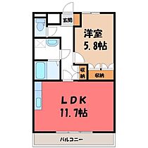 茨城県筑西市伊佐山（賃貸アパート1LDK・2階・44.00㎡） その2