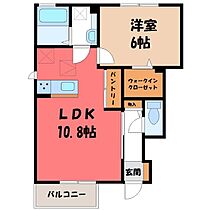 茨城県結城市富士見町4丁目（賃貸アパート1LDK・1階・41.55㎡） その2