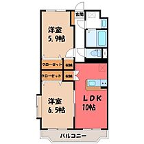 茨城県結城市大字結城（賃貸マンション2LDK・1階・53.66㎡） その2