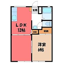 栃木県塩谷郡高根沢町宝石台5丁目（賃貸アパート1LDK・2階・40.92㎡） その2