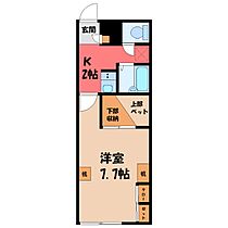 栃木県下都賀郡野木町大字丸林（賃貸アパート1K・2階・24.86㎡） その2