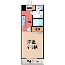 栃木県栃木市平井町（賃貸アパート1K・1階・29.75㎡） その2