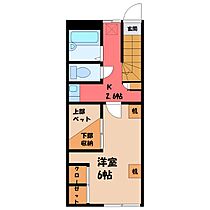 栃木県下都賀郡野木町大字丸林（賃貸アパート1K・2階・25.20㎡） その2