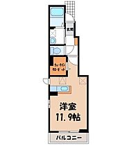 栃木県栃木市薗部町3丁目（賃貸アパート1R・1階・32.94㎡） その2