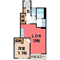 栃木県下都賀郡壬生町大字安塚（賃貸アパート1LDK・1階・40.14㎡） その2